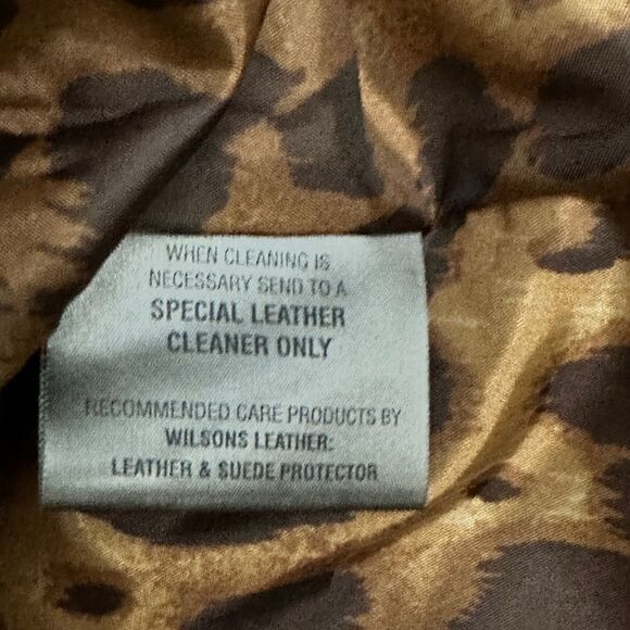 Wilson’s Camel Yellow patchwork leather jacket with stitching laser cut western - Picture 9 of 15